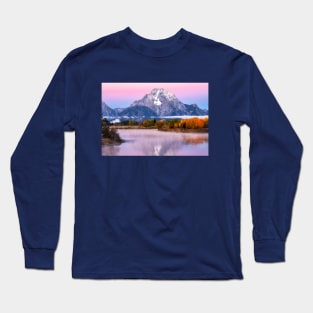 Mt. Moran in its Glory Long Sleeve T-Shirt